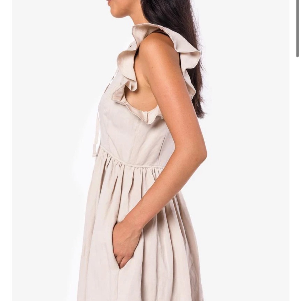 Ulla Johnson Karyn Lace Up Midi Dress